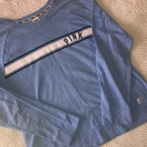 PINK Long Sleeve Graphic Pullover